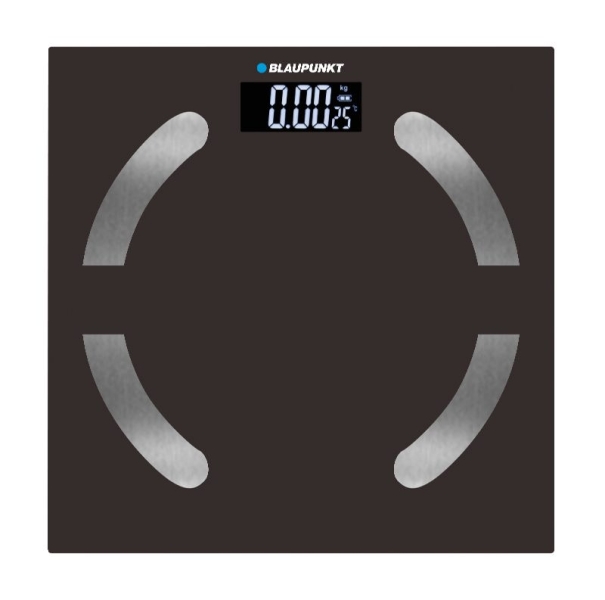 Blaupunkt BP5009 Bascula de Bano Digital Extraplana - 180kg con Vidrio Templado - Sensores de Alta Precision - Pantalla LCD con Indicador de Temperatura Ambiente - Activacion Automatica - Co