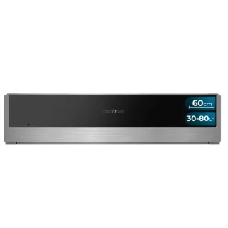Cecotec Bolero Hexa WD Edge Calientaplatos Integrable de 60cm - Temperatura Regulable - Acabados en Acero Inoxidable - Alfombra Antideslizante - Color Negro