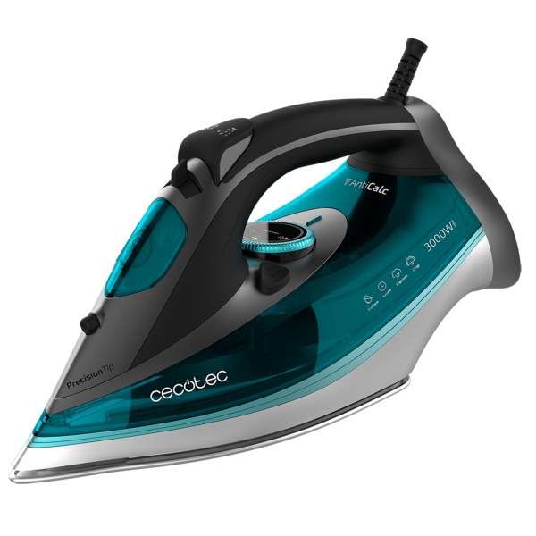 Cecotec Fast and Furious 5040 Absolute Plancha de Ropa - 3000W - Vapor Continuo 65g/min - Golpe de Vapor 230g/min - Suela Antiadherente - Modo Ahorro Energia - Autoapagado - Antigoteo - Colo