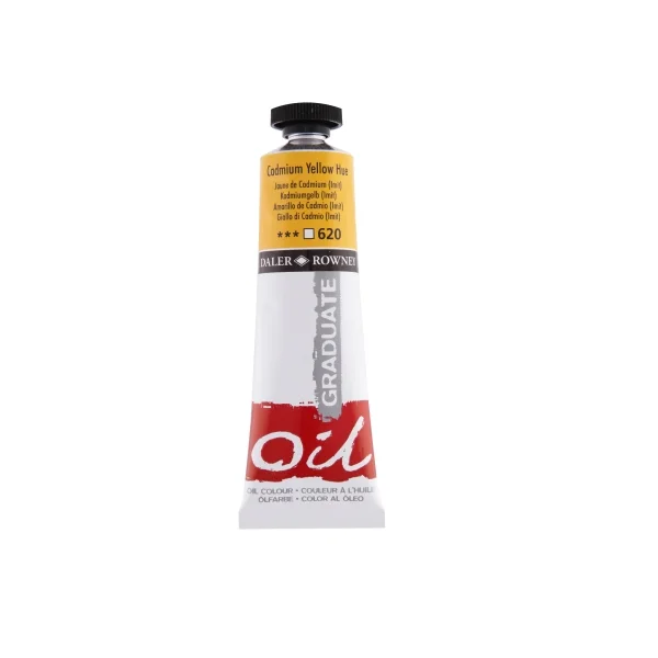 Daler Rowney Graduate Pintura al Oleo - Tubo de Aluminio - 38ml - Color Amarillo de Cadmio