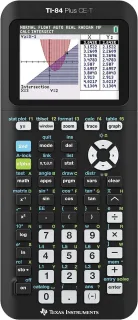 Texas-Instruments TI-84 Plus CE Calculadora Grafica - Pantalla Retroiluminada a Color - Soporta Programacion - 13 Aplicaciones Incluidas - Color Negro