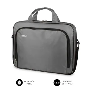 Subblim Estuche Oxford Portátil 11" a 12.5" - Protección reforzada - Correas Ajustables - Bolsillo Exterior - Color Gris