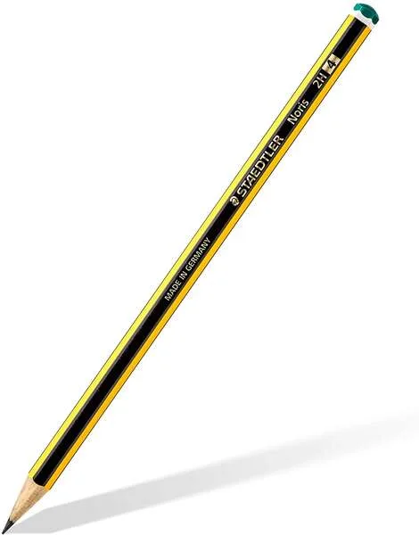 Staedtler Noris 120-4 Lapiz de Grafito Hexagonal - Mina 2H - Resistencia a la Rotura - Madera de Bosques Sostenibles · Pack de 12 uds.