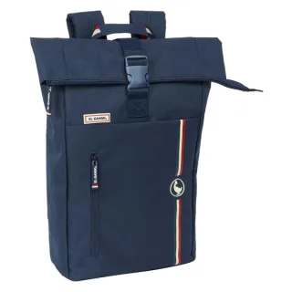 Safta el Ganso Eclipse Mochila para Portatil hasta 15.6" - Cremallera - Interior Acolchado - Correas Ergonomicas - Asa Forrada - 15.3L - 280x130x420mm - Color Azul Marino