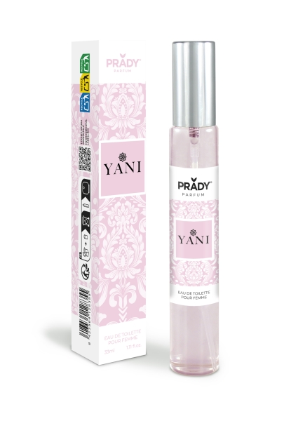 Prady Colonia de Mujer Yani - Frasco de 33 ml - Spray Pulverizador