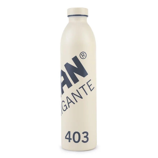 Milan Serie 1918 Gigante 403 Botella Isotermica 0.946L - Doble Pared de Acero Inoxidable - Liquidos Calientes hasta 12h, Frios hasta 24h - Color Beige