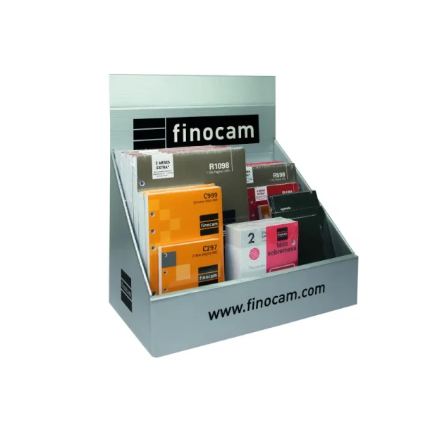 Finocam Expositor con 23 Recambios para Agendas Open - Anual 2026 - Color Surtidos