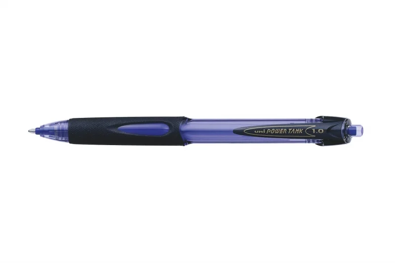 Uni-ball Power Tank SN-220 Boligrafo de Tinta Liquida - Punta de Bola 1mm - Carga Presurizada - Escribe en Cualquier Superficie - Resistente a Temperaturas Extremas - Color Azul · Pack de 12 uds.