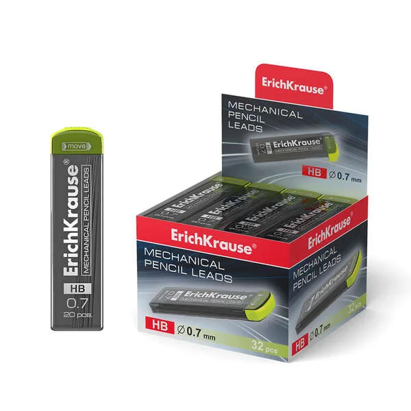 Erichkrause Megapolis Concept Pack de 20 Minas HB 07mm - Color Negro · Pack de 32 uds.