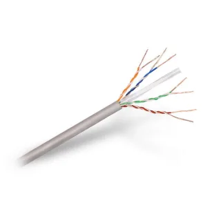 Aisens Bobina de Cable de Red RJ45 Cat.6 UTP Rigido AWG24 - 305m - 100% Cobre para la Instalacion - Color Gris
