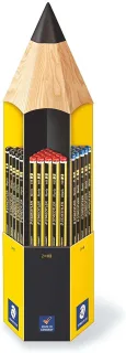 Staedtler Noris 120 Expositor de 90 Lapices de Grafito Hexagonal - Diferentes Graduaciones de Mina - Madera de Bosques Sostenibles