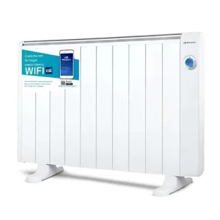 Orbegozo RRW-1800 Emisor Termico Wifi RealWarm Elements - Control por Voz con Google Assistant y Alexa - Programacion Diaria y Semanal - Funcion Deteccion de Ventanas Abiertas - Display Digi