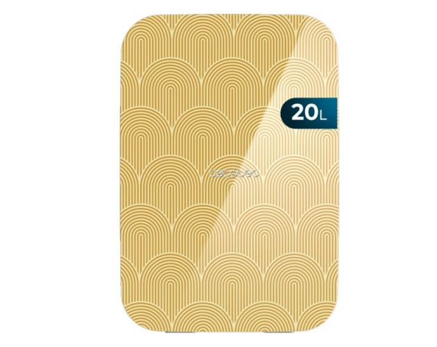 Cecotec Bolero MiniCooling 20L Bahamas Pat 2 Mini Frigorifico Portatil - Capacidad 20L - Temperatura Regulable - Enfria hasta 5ºC - Funcion Calentamiento hasta 65ºC - Color Amarillo