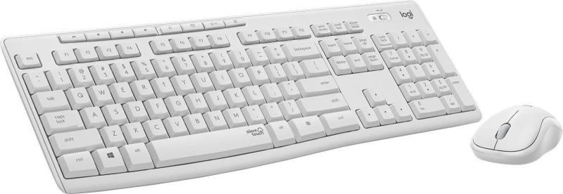 Logitech MK295 Pack Inalambrico Teclado Frances + Raton 1000dpi 3 Botones - Teclas y Botones Silenciosos - Uso Ambidiestro