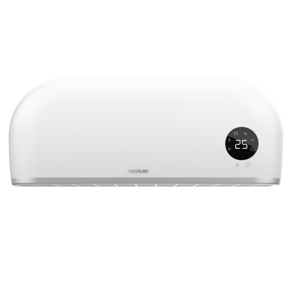 Cecotec ReadyWarm 2000 Max Box Ceramic Calefactor Ceramico de Pared - 2000W - Cobertura hasta 20m2 - IPX2 - Control Remoto y WiFi - Pantalla LED - Termostato - Temporizador 12h - Color Blanc