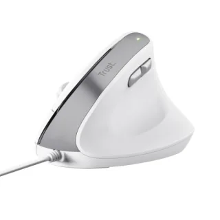 Trust Ergo Bayo Teclado - DPI Ajustable 800-2400ppp - 6 Botones - Cable 150cm -Color Blanco
