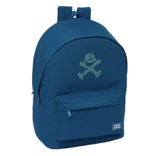 Safta Harper and Neyer Mochila para Portatil hasta 15.6" - Conector USB - Base Acolchada - Tirador Doble - Hombreras Ergonomicas - Asa Superior - 24.55L - 310x180x440mm - Color Azul Marino
