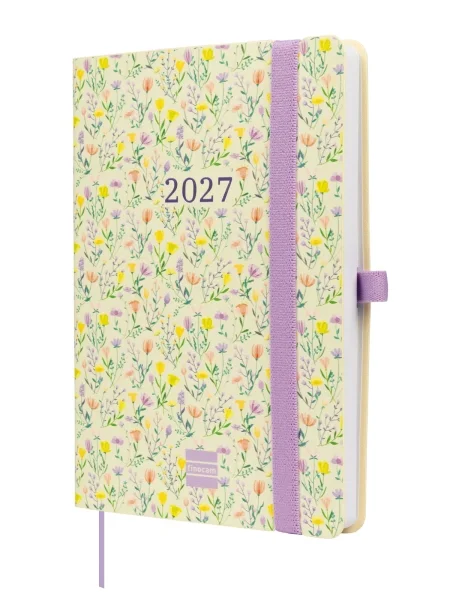Finocam Capri Agenda de Tapa Blanda - 16 Meses - Semana Vista Horizontal - Formato F4 - 118x168mm - Papel de 80g/m2 - Bolsillo Interior - Cierre con Goma - Multicolor