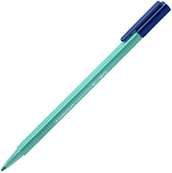 Staedtler Triplus Color 323 Rotulador de Punta Fina - Trazo 1mm Aprox - Tinta Base de Agua - Color Verde Esmeralda · Pack de 10 uds.