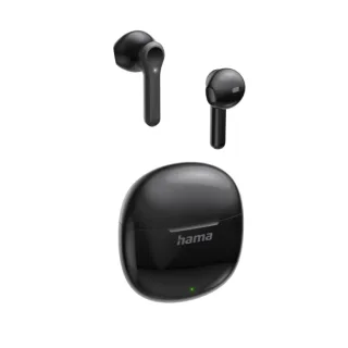 Hama Action One Auriculares con Microfono Omnidireccional - Bluetooth - Rango 10m - Asistente de Voz - Carga por USB-C - Color Negro