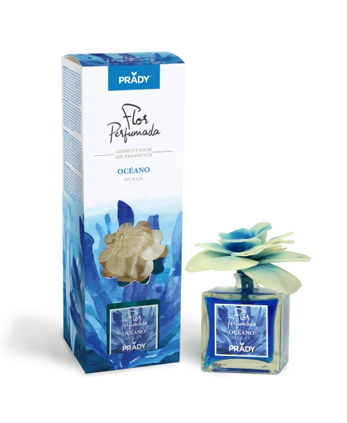 Prady Ambientador Flor Perfumada Oceano - Frasco de Cristal 90ml
