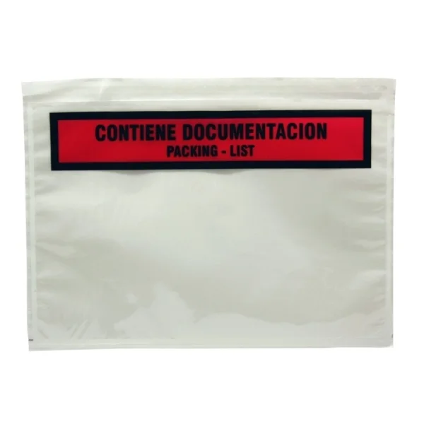 Sobre Autoadhesivo para Envio de Documentos 240x180mm - Packing List · Pack de 250 uds.