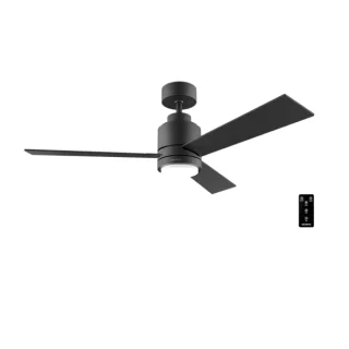 Cecotec EnergySilence Aero 4850 Style Black Ventilador de Techo con 3 Aspas y Luz Integrada - 30W - Diametro de 48" - LED de 22W - 6 Velocidades - Modo Invierno - Temporizador Regulable - Co
