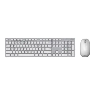 Asus W5000 Kit Teclado y Raton - Inalambrico 2,4Ghz - 1600dpi - Español - Color Blanco / Gris