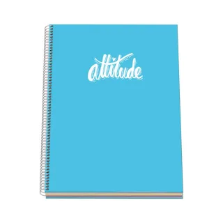 Dohe Serie Pastel Cuaderno con Espiral - Tamaño A4 de 100 Hojas 90gr - Hojas Microperforadas con 4 Taladros - Cuadricula 5mm - Color Azul Pastel