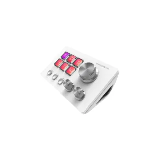 Mars Gaming MSD-TWO Dispositivo de Control para Retransmisiones/Streaming, Trabajo, Gaming - 6 Teclas LCD y 3 Botones - 3 Ruedas Multifuncionales - Software Personalizable - 132x81x61mm - Co