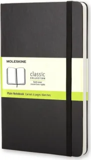 Moleskine Classic Libreta de Tapa Dura - Papel Marfil Liso - 70g/m2 - Apertura 180º - Esquinas Redondeadas - Marcapaginas - Bolsillo Interior Extensible - Cierre Elastico - 13x21cm - Color N