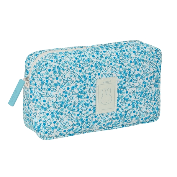 Safta Miffy Mum Garden Neceser de 4.05L - Compartimento con Cremallera - Repele el Agua - Facil de Limpiar - Ideal para Viajes - 280x90x160mm - Color Azul Claro