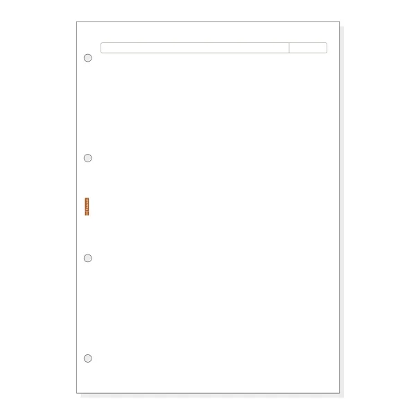 Finocam R4042 Recambio para Agendas Open - Formato A4 - 210x5x297mm - Color Blanco
