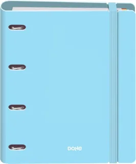 Dohe Serenity Polyfoam Carpeta de 4 Anillas Mixtas de 35mm A4 Recambio 100 Hojas Cuadricula 5mm - Cubierta de Polyfoam 2mm - Cierre con Goma - Incluye 4 Separadores y Sobre de Polipropileno