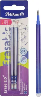 Pelikan Blister 2 Recambio para Borrador Erase 2.0 - Presentacion en Blister Card - Color Azul
