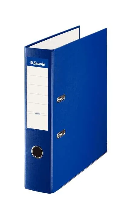 Esselte Archivador de Palanca - Formato A4 - Lomo 75mm - Capacidad para 500 Hojas - Color Azul