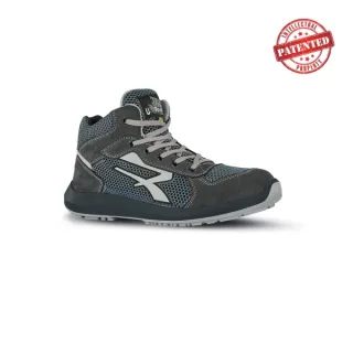 Upower Dexter S ESD Calzado de Seguridad Ligeros - Talla 35 - Parte Superior de Nailon Ultraflexible, Puntera de Aluminio, Antiarrugas, Antideslizante, Suela PU/PU High Rebound, Proteccion S
