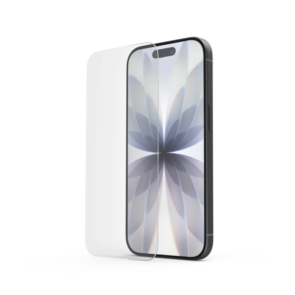 Hama Clear Protect Protector de Pantalla para iPhone 17 - Antihuellas - Base de Montaje - Vidrio de Seguridad - Grado de Dureza 9H - Color Transparente