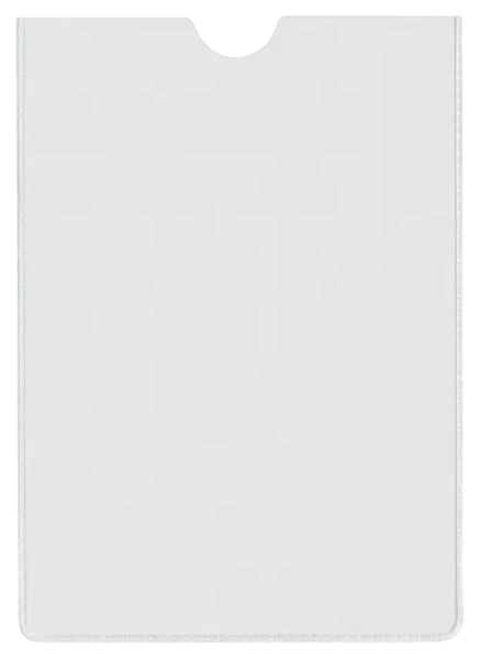 Esselte Pack de 100 Portacarnets Tamaño 78x114mm 75Q 140 micras - PVC Transparente Acabado Liso