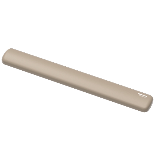 Fellowes Breyta Reposamuñecas para Teclado - Proteccion Antibacteriana Microban - Revestimiento Antipolvo - Tacto Suave - Soporte Ergonomico - Alivio del Dolor - 47x6x1.75cm - Color Beige Ar