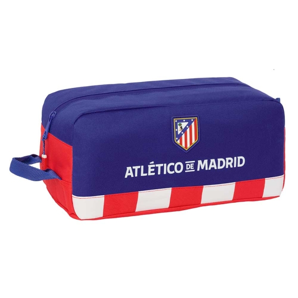 Safta Atletico de Madrid Zapatillero - Asa Lateral - 9L - Facil Transporte - Mantiene Calzado Protegido - 340x180x150mm - Color Azul Marino