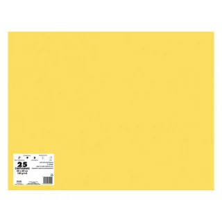 Dohe Pack de 25 Cartulinas de 180 G/M2 - Tamaño 50x65cm - PH Neutro - Libres de Cloro Elemental - Colorantes Biodegradables - Color Oro