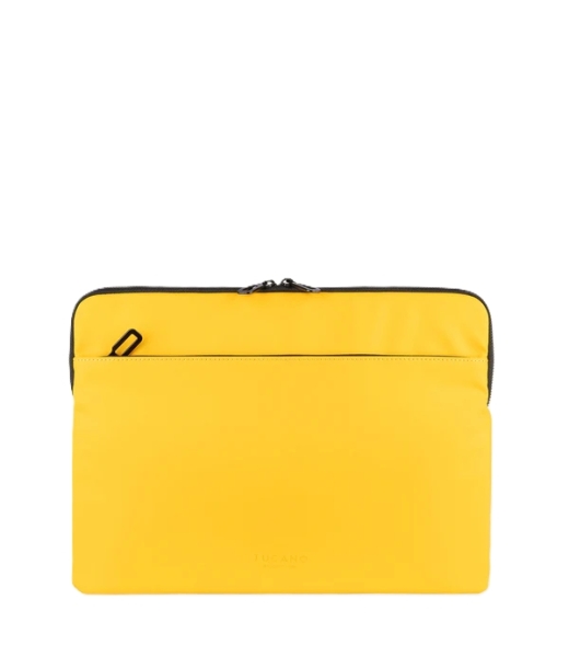 Tucano Gommo Sleeve Funda Portatil 15,6" - Material Engomado Impermeable - Bolsillo para Accesorios - Color Amarillo