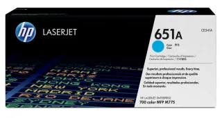 HP CE341A Cyan Cartucho de Toner Original - 651A