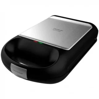 Cecotec Rock’nToast Family Sandwichera 1500W - Capacidad para 4 Sandwiches - Revestimiento Antiadherente - Rapidez de Calentamiento - Acero Inoxidable