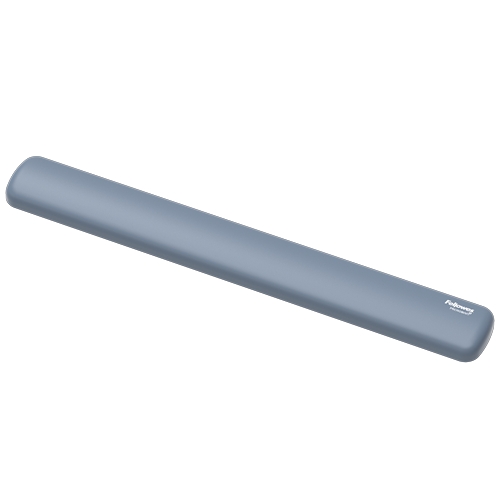 Fellowes Breyta Reposamuñecas para Teclado - Proteccion Antibacteriana Microban - Revestimiento Antipolvo - Tacto Suave - Soporte Ergonomico - Alivio del Dolor - 47x6x1.75cm - Color Azul