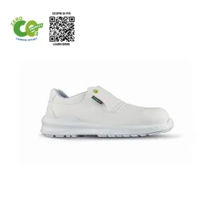 Upower Cliff O ESD Calzado de Seguridad Carbon Neutral - Talla 35 - Parte Superior Resistente al Agua, Puntera Ultraligera, Proteccion S2 FO SR - Color Blanco