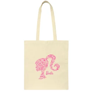 Safta Barbie Tote Bag Bolsa de Tela - Asas de Mano - Color Beige