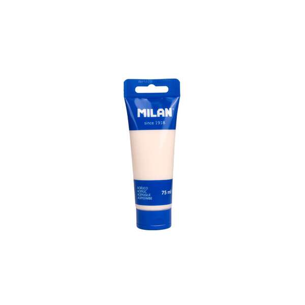 Milan Tubo de Pintura Acrilica 75ml - Pigmentos de Alta Calidad - Mezclable - Color Rosa Palido · Pack de 6 uds.