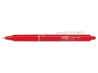 Pilot Frixion Clicker Boligrafo de Gel Borrable Retractil - Punta de Bola 0.7mm - Trazo 0.4mm - Grip Ergonomico - Color Rojo · Pack de 12 uds.